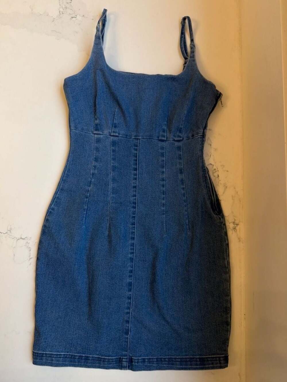 Forever 21 Bodycon Denim Cami Mini Dress